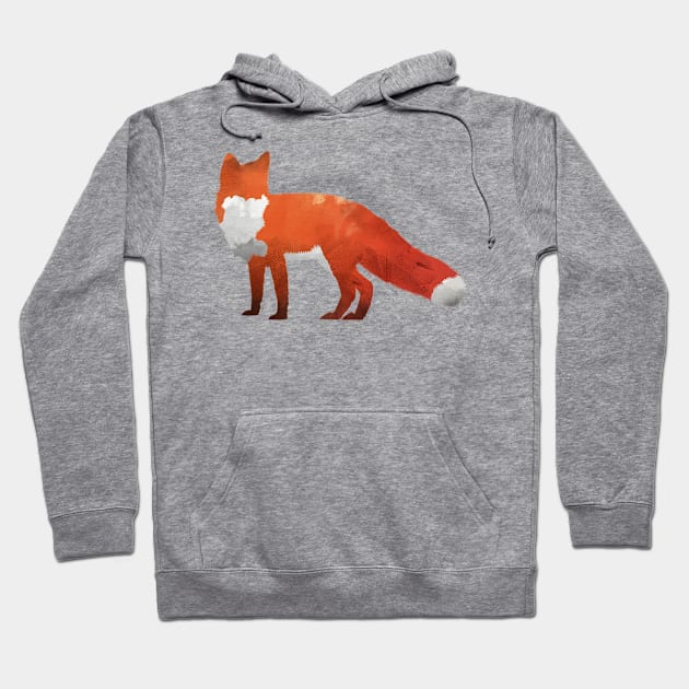 Red Fox Hoodie by threeblackdots